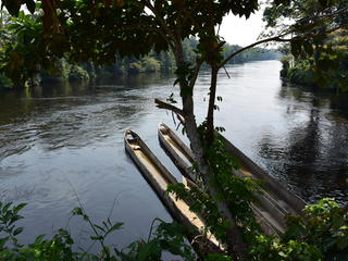 boats in Salonga National Park