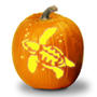 Sea Turtle Pumpkin Stencil