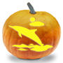 Dolphin Pumpkin Stencil