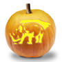 Rhino Pumpkin Stencil