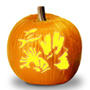 Coral Reef Pumpkin Stencil