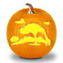 Africa Pumpkin Stencil