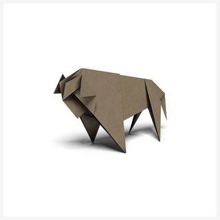 Bison origami