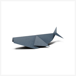 Whale origami