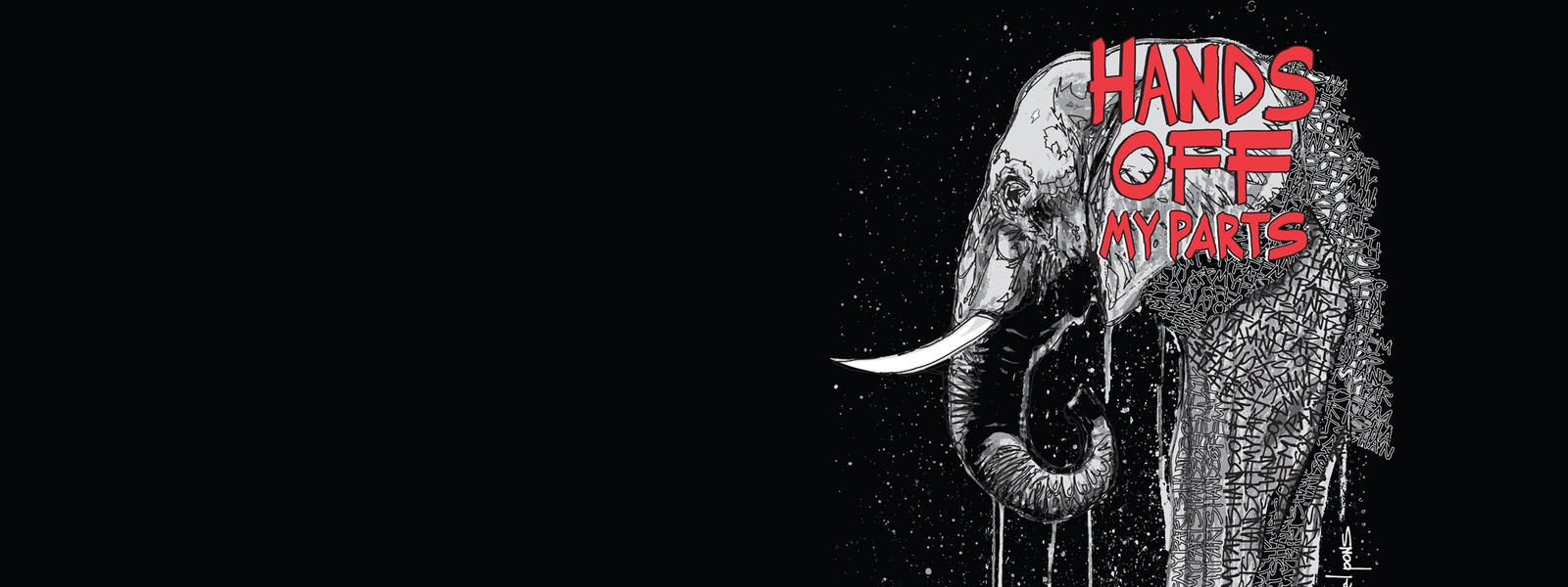 Hands off my parts (Elephant Graphic)