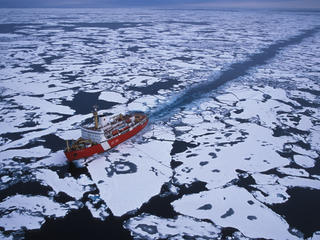 Ship in Arctic
