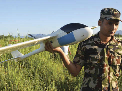 man with uav