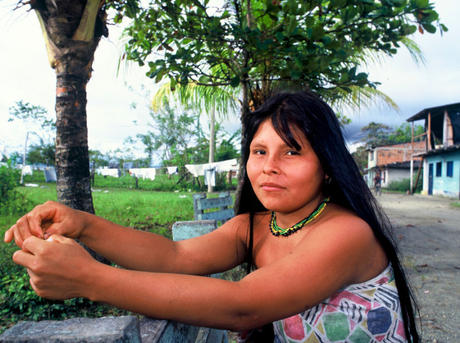 Member of the Emberá community