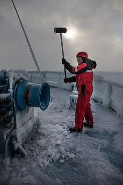breaking ice