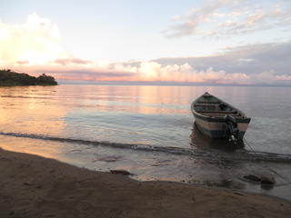 lake niassa sunset