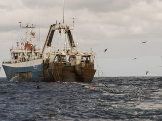 fishing vessel on open water