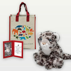 snow leopard soft toy wwf
