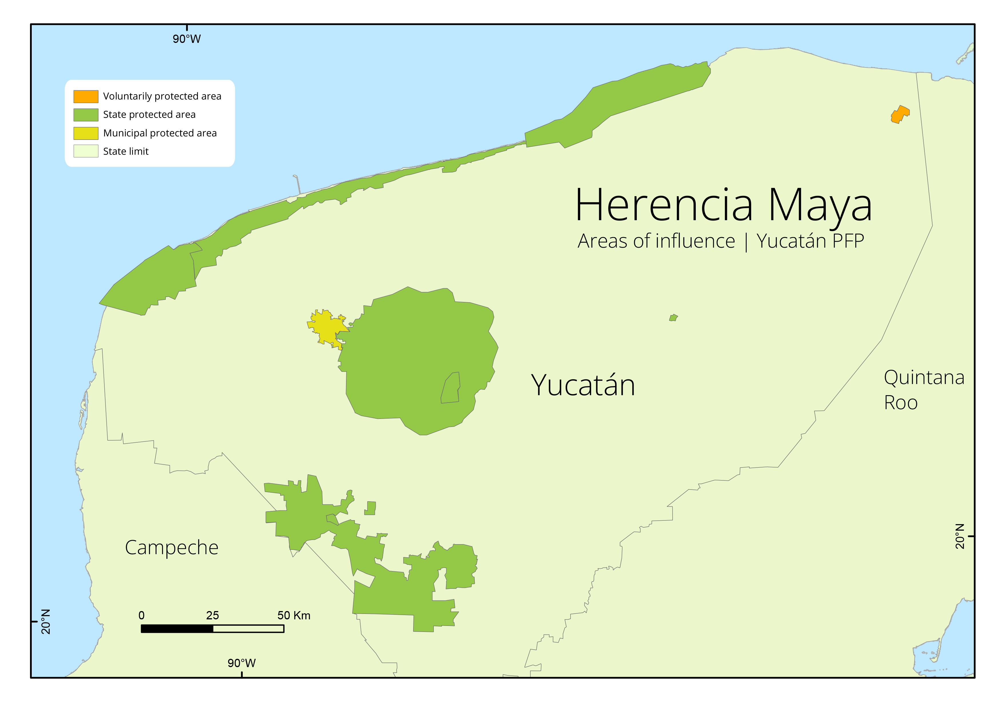 Herencia Maya Map