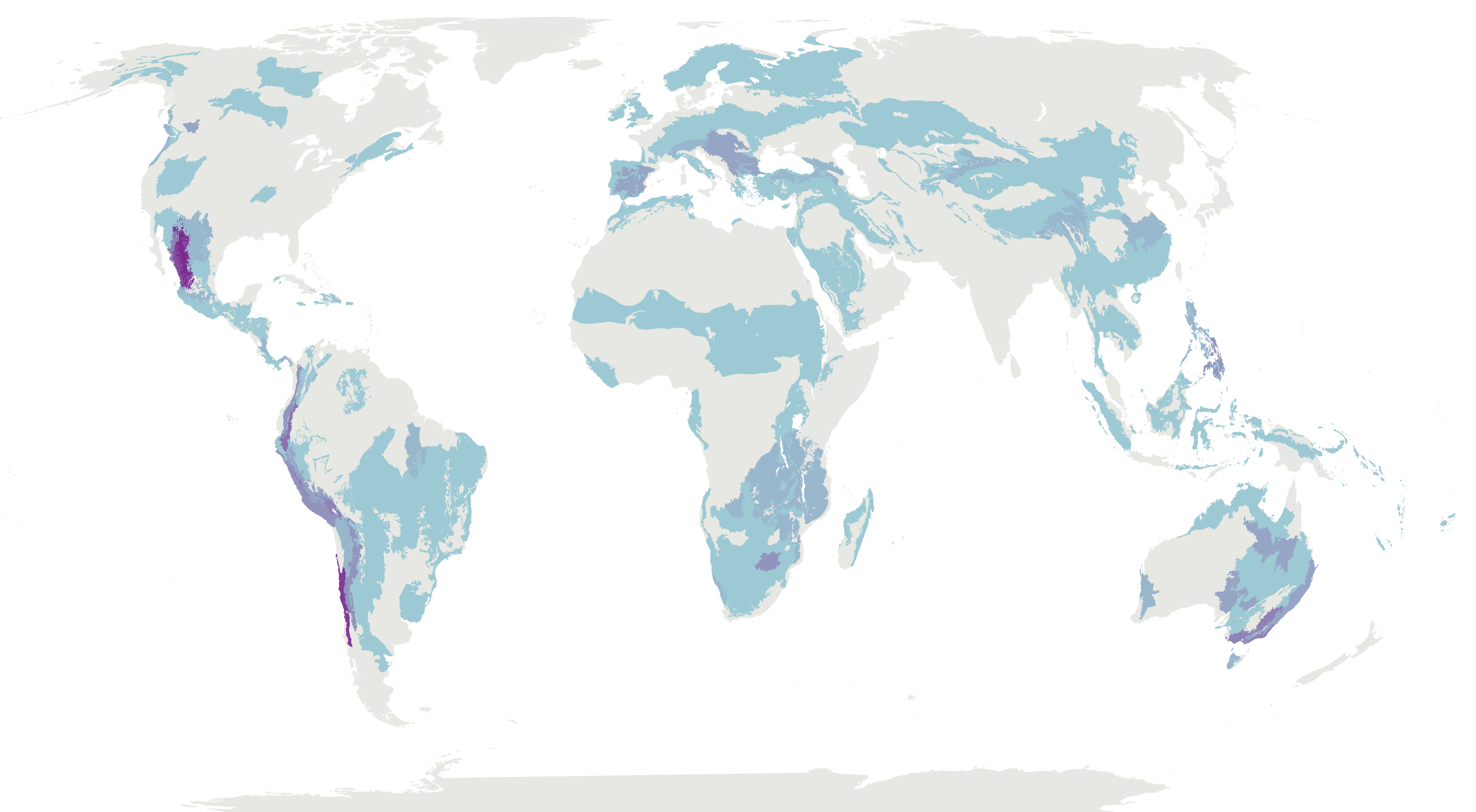 Map of mining regions