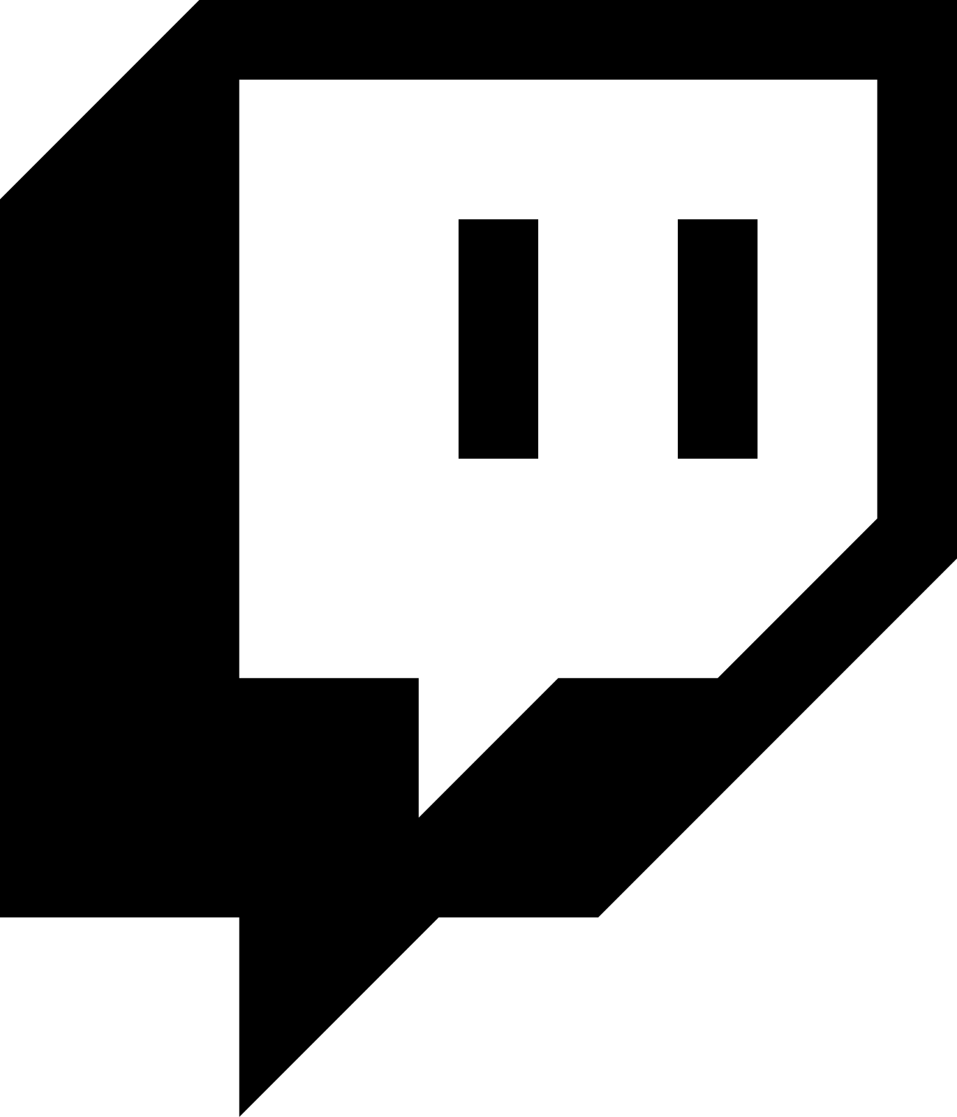 Twitch logo black