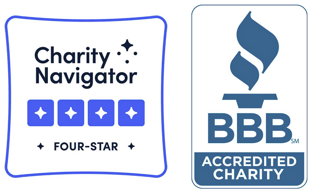 Charity and BBB logos