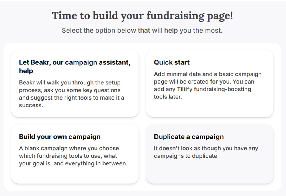 Tiltify step 2