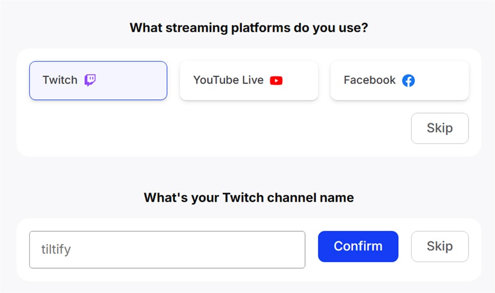 Tiltify step 4