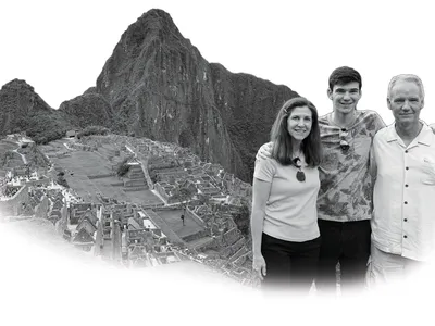 Kennedy family at Machu Picchu