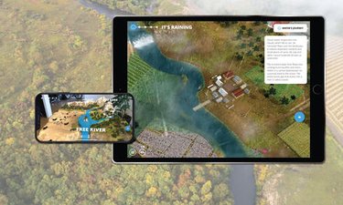 A screenshot of the WWF Free Rivers app