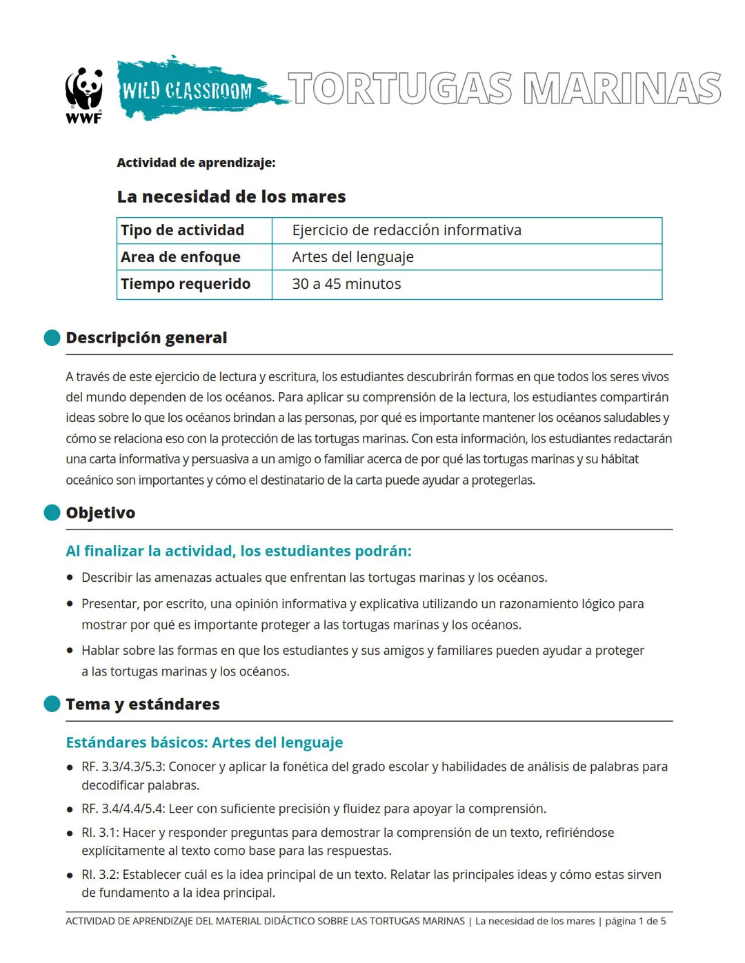 La necesidad de los mares