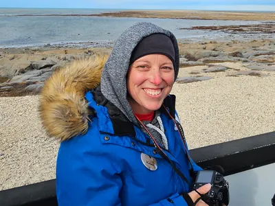 Koleen Haldeman in parka