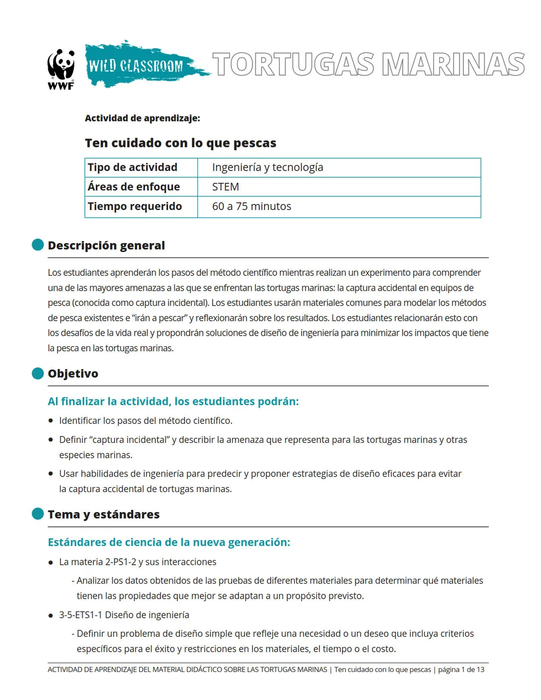 Ten cuidado con lo que pescas
