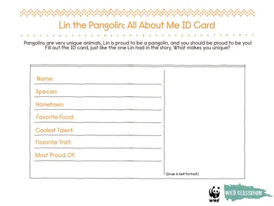 Lin the Pangolin K-2 Activity Packet