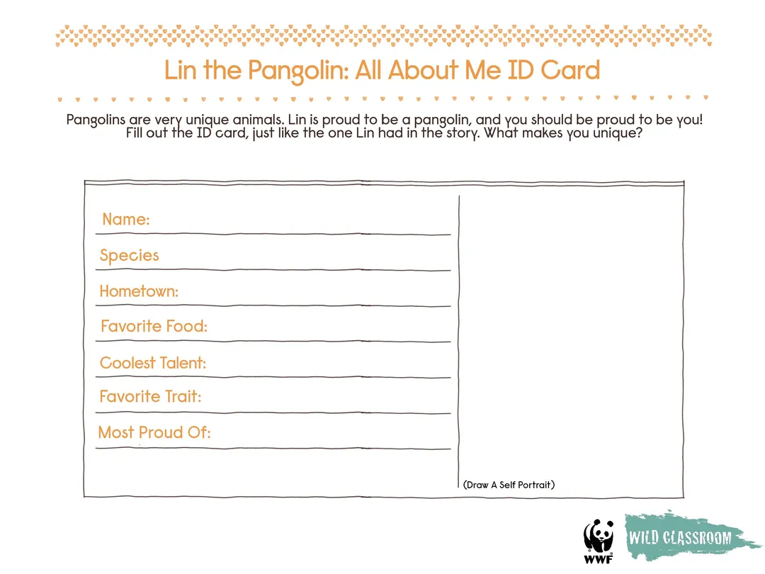 Lin the Pangolin K-2 Activity Packet