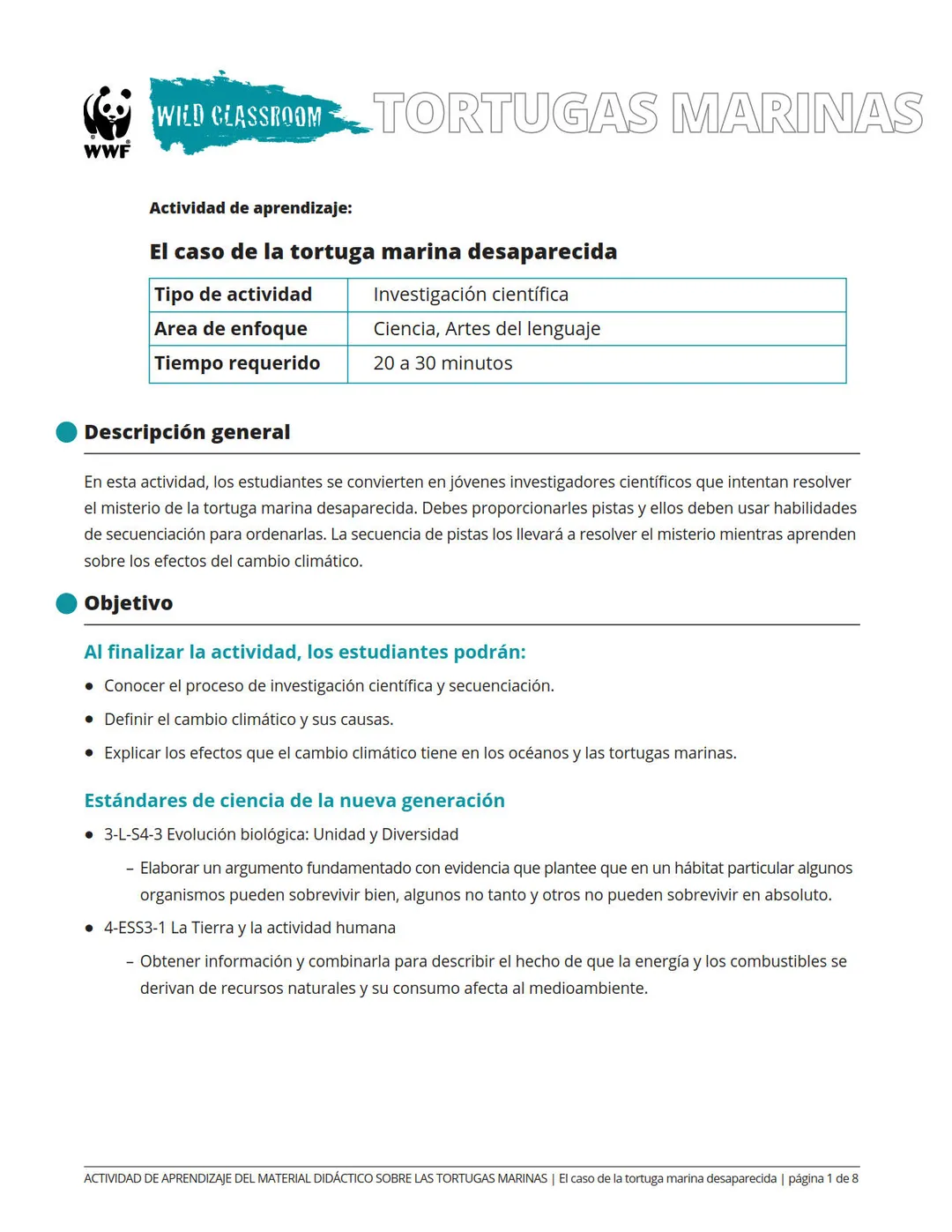 El caso de la tortuga marina desaparecida