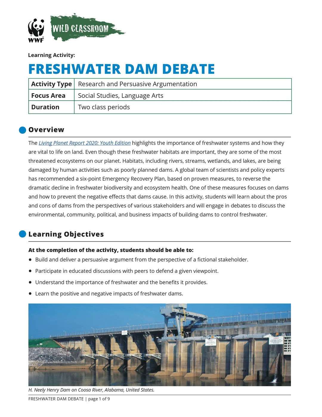 Freshwater Dam Debate