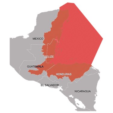 A map of the Mesoamerican Reef area
