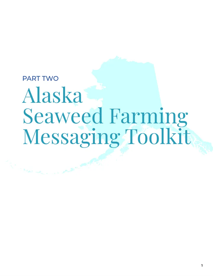 Alaska Seaweed Farming