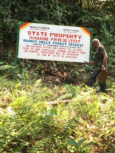 Sign for Rumpi Hills Forest Reserve