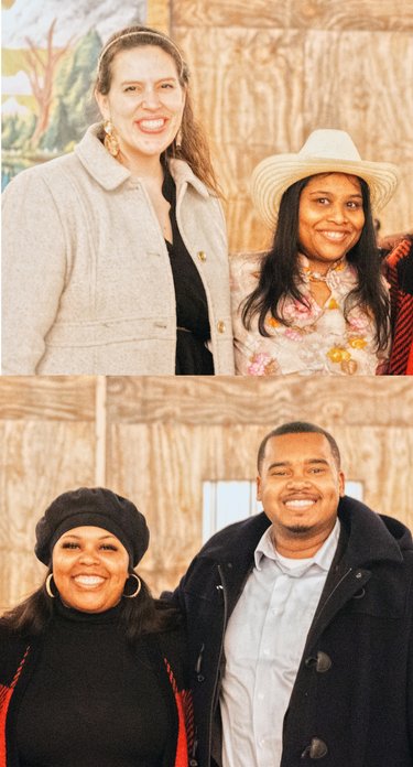 4 people posing for camera