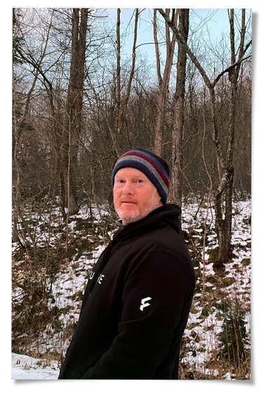 Corey Norton in snowy landscape