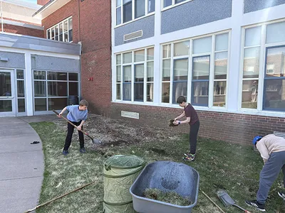 Middle schoolers cultivate garden