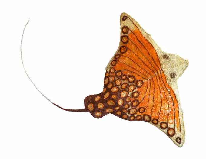 Eagle ray sculpture
