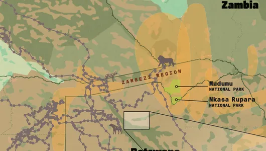 Thumbnail map of KAZA region