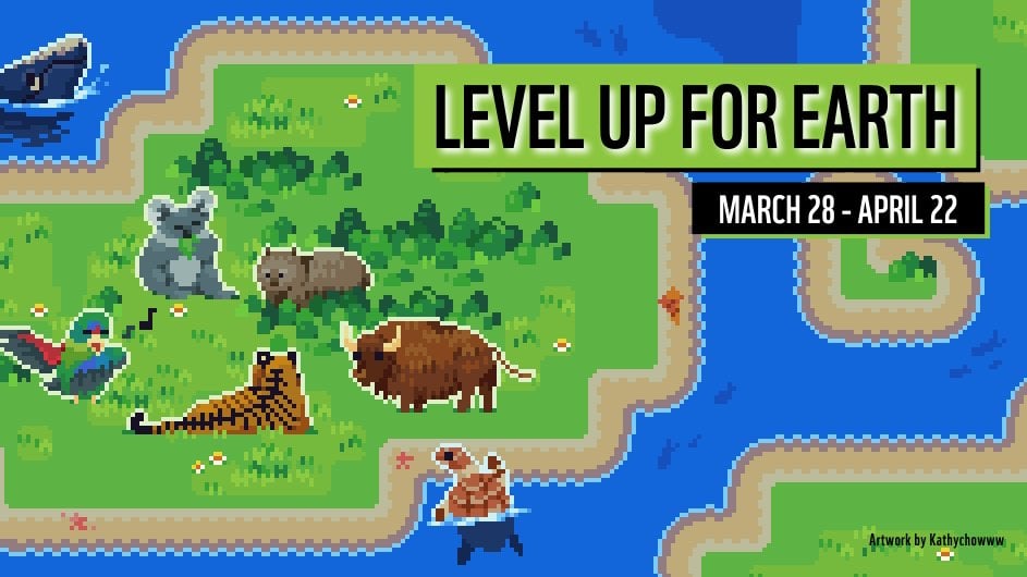 Level Up for Earth graphic