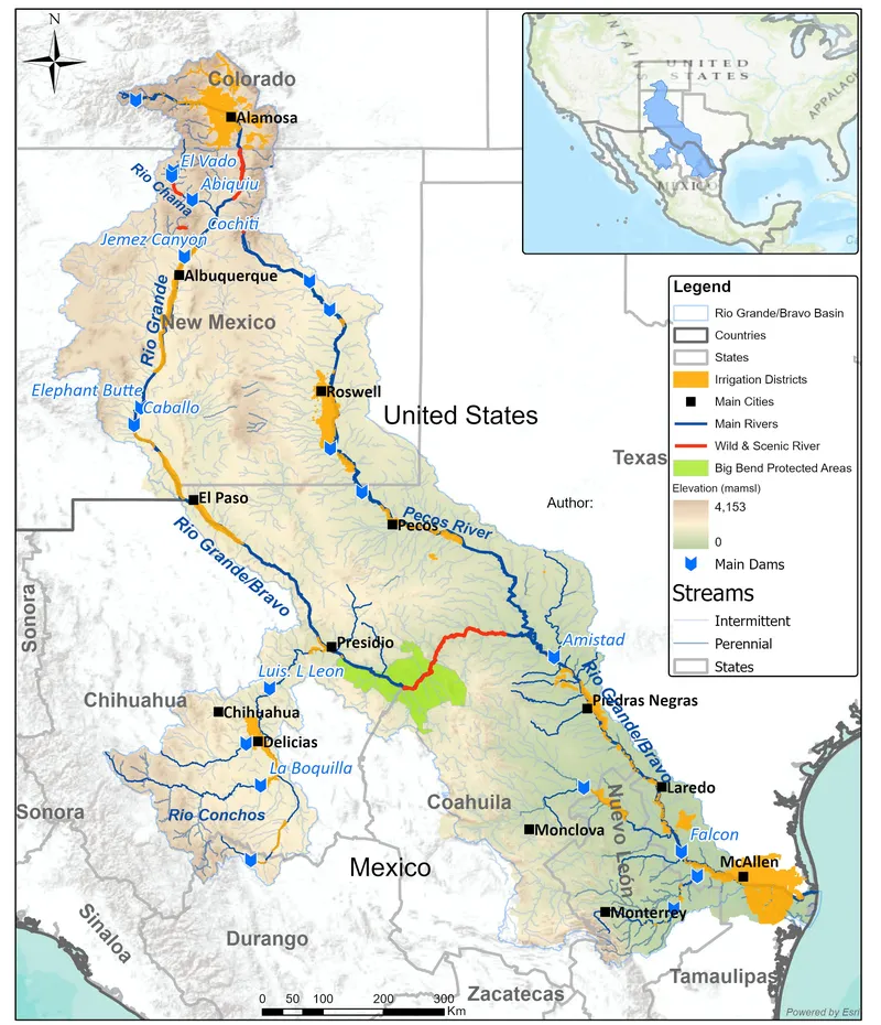 A map of the Rio Grande basin