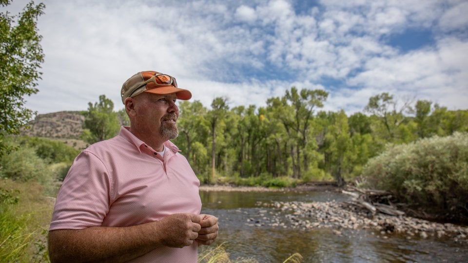 Nathan Coombs, Manager of the Conejos Water Conservancy District and a fourth-generation farmer, voluntarily opted into the Trout Unlimited water leasing program to make sure stream flows are adequate to support aquatic life while also protecting the live