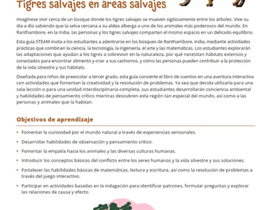 STEAM guide for tiger storybook_Spanish