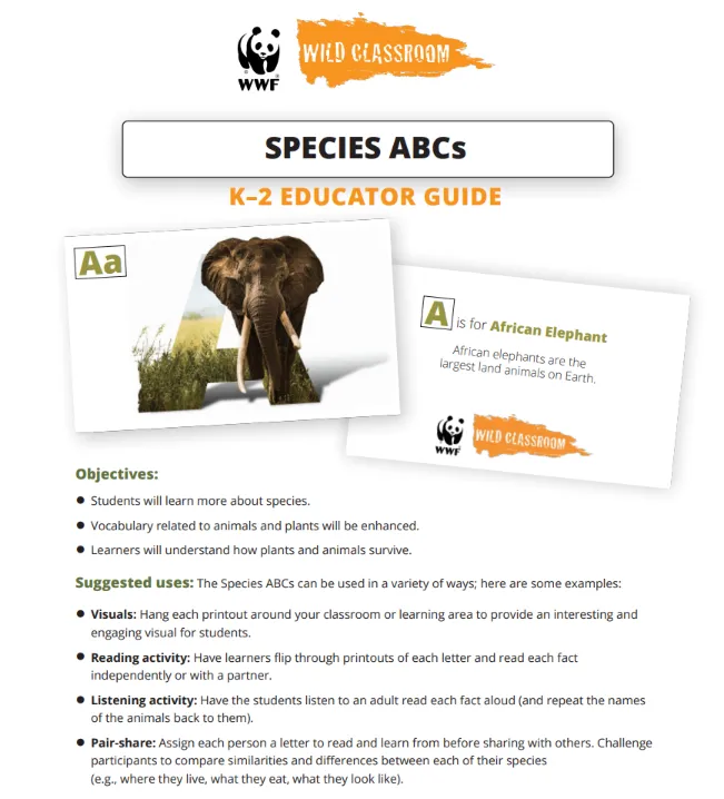 Species ABCs K-2 Educator Guide