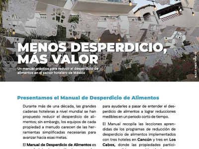 Manual práctico para reducir el desperdicio de alimentos en el sector hotelero en México