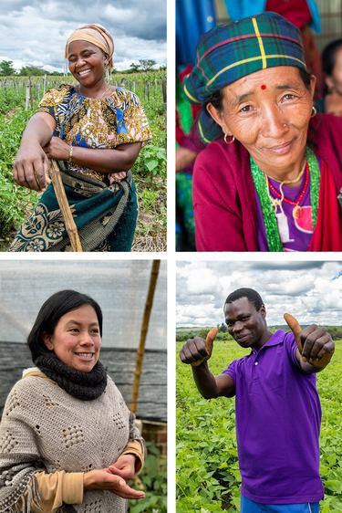 Four Indigenous people portraits