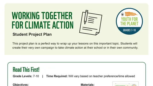 A preview of the first page of the activity