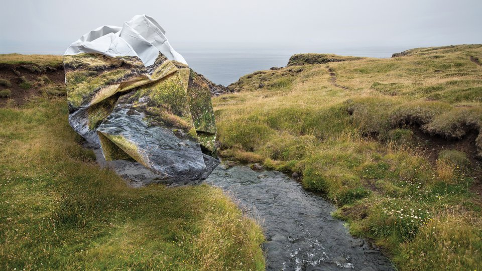 Image of landscape with 3D effects