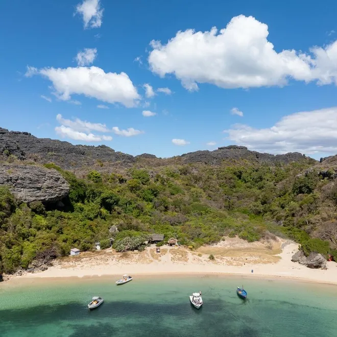Beach on Nosy Hara National Park, Madagascar