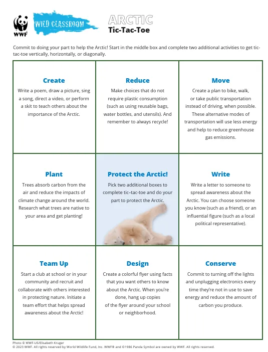 Take Action Tic-Tac-Toe